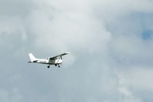 N35491 in flight
