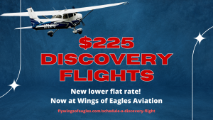 Flat rate Discovery Flights header image | Wings of Eagles Aviation Flat rate Discovery Flights header image