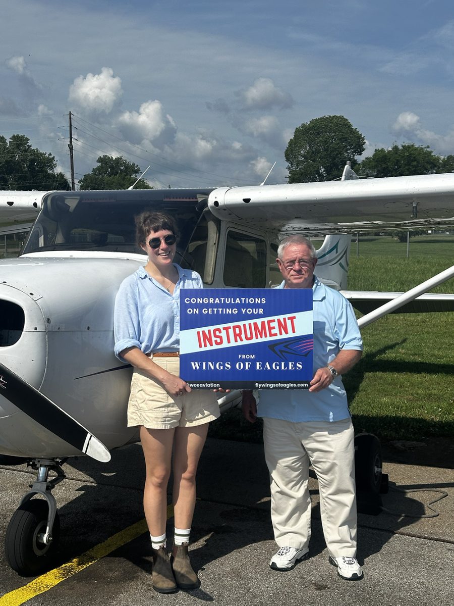 Sarah Cameron instrument checkride